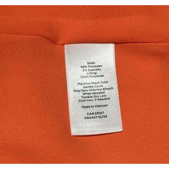 Talbots Dress Womens 10 Orange Pink Button Up Fairy Whimsical Boho Cottagecore - Picture 11 of 11